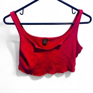 SHEIN Red Chic Crop Top